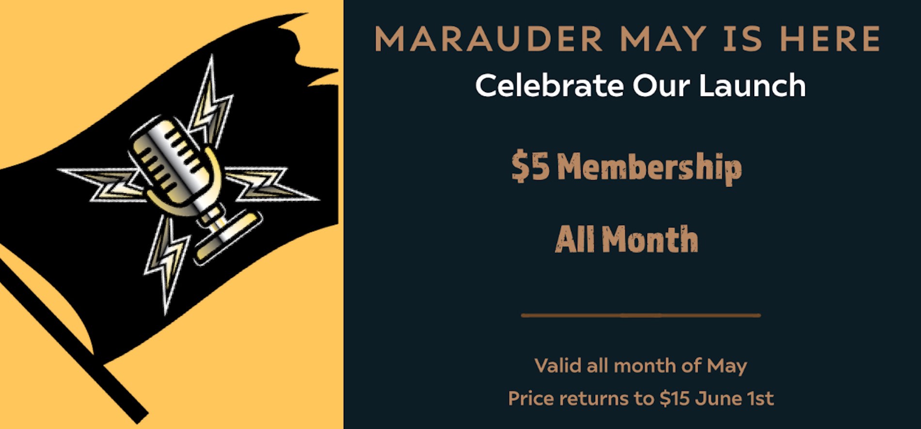 marauder may $5 membership marauder may $5 membership